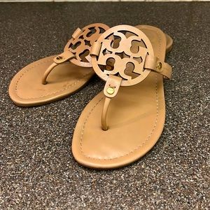 Authentic Tory Burch Leather Miller Sandal